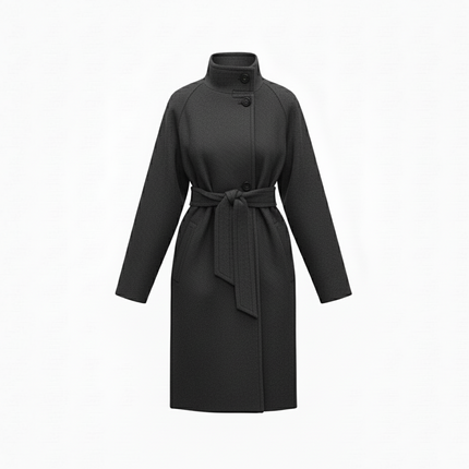 Cappotto Donna Over Cintura in Vita