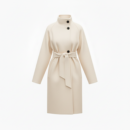 Cappotto Donna Over Cintura in Vita