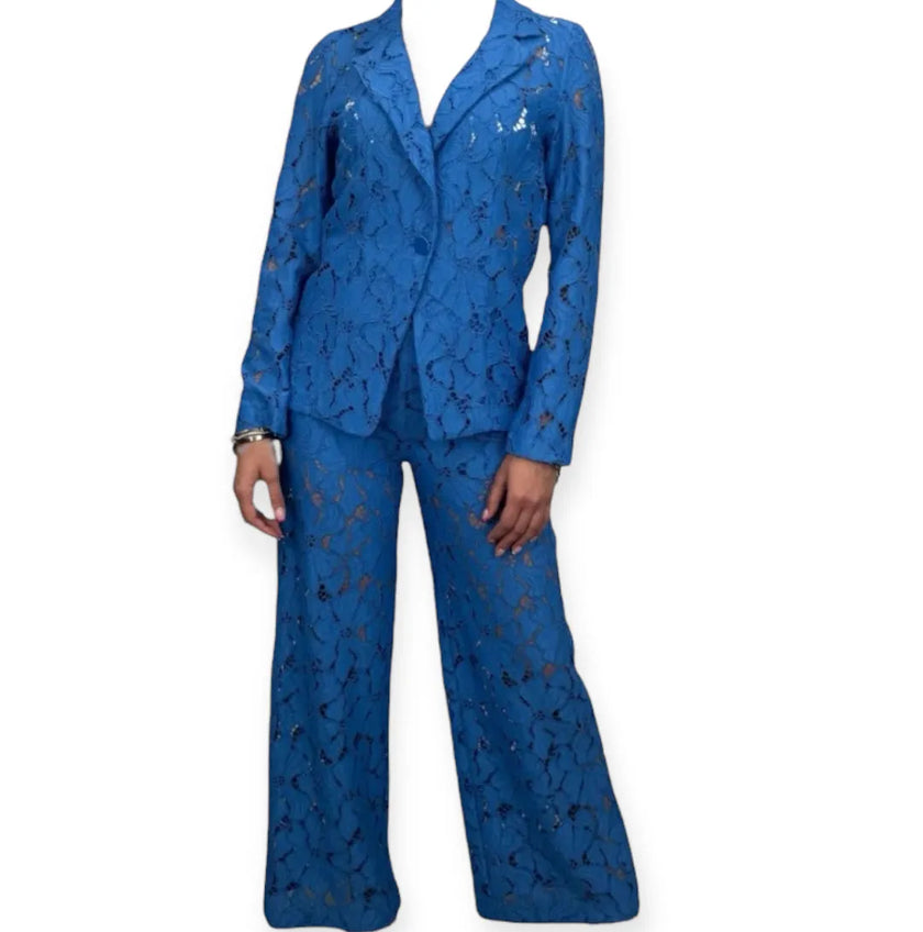 Tailleur 1bottone in pizzo