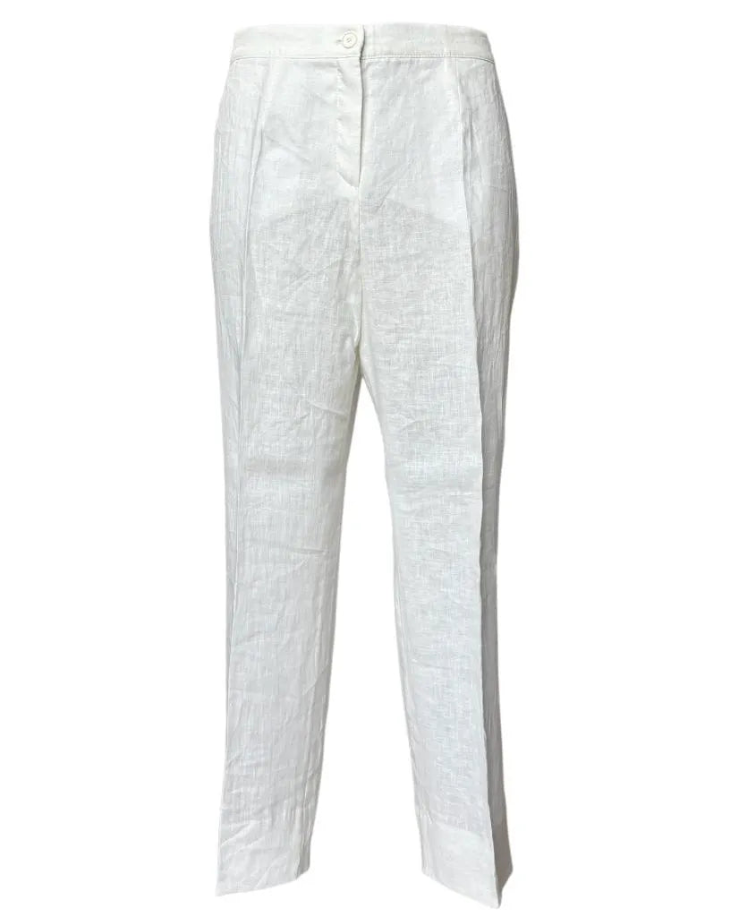 Pantalone in lino con elastico in vita ELENA MIRO