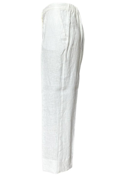 Pantalone in lino con elastico in vita ELENA MIRO