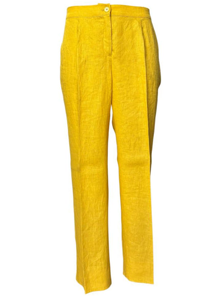 Pantalone in lino con elastico in vita ELENA MIRO