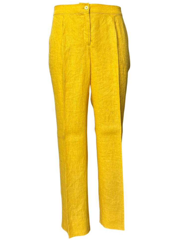 Pantalone in lino con elastico in vita ELENA MIRO