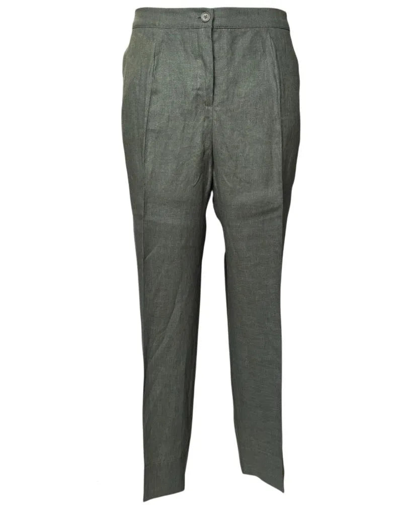 Pantalone in lino con elastico in vita ELENA MIRO