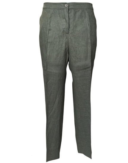 Pantalone in lino con elastico in vita ELENA MIRO