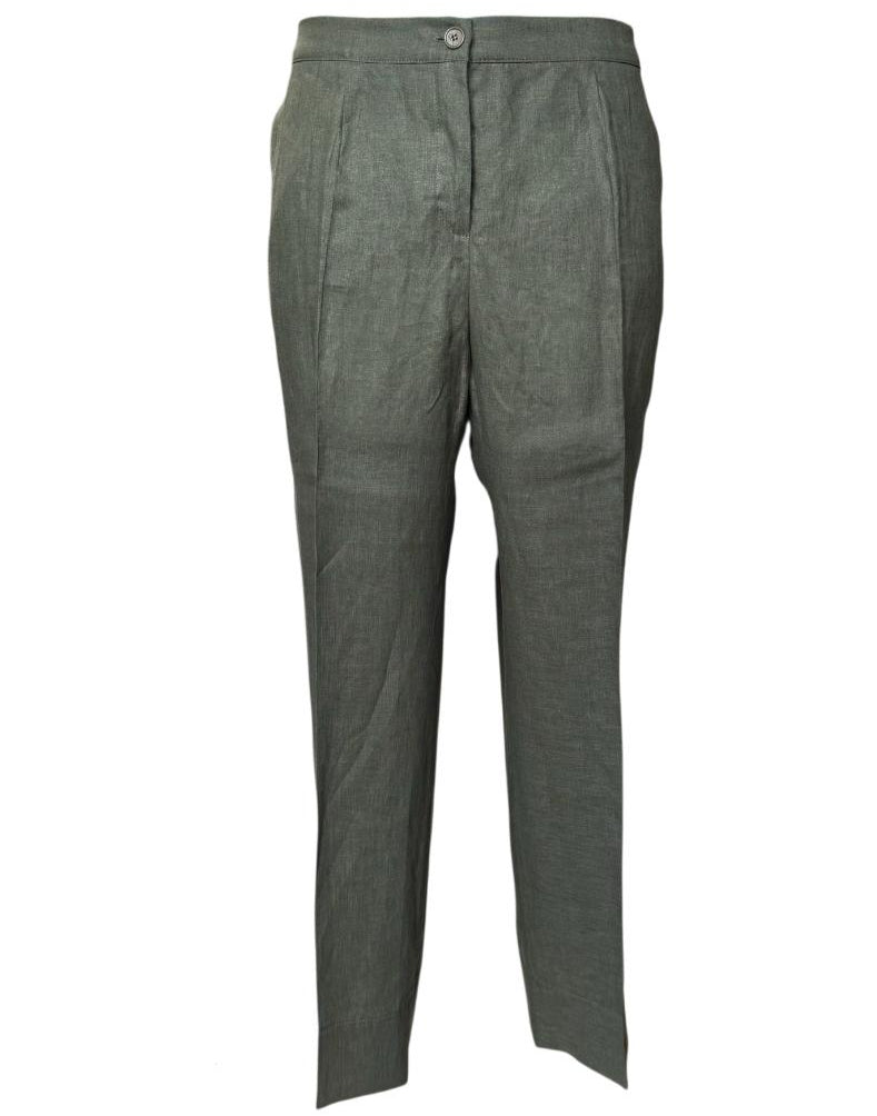 Pantalone in lino con elastico in vita ELENA MIRO