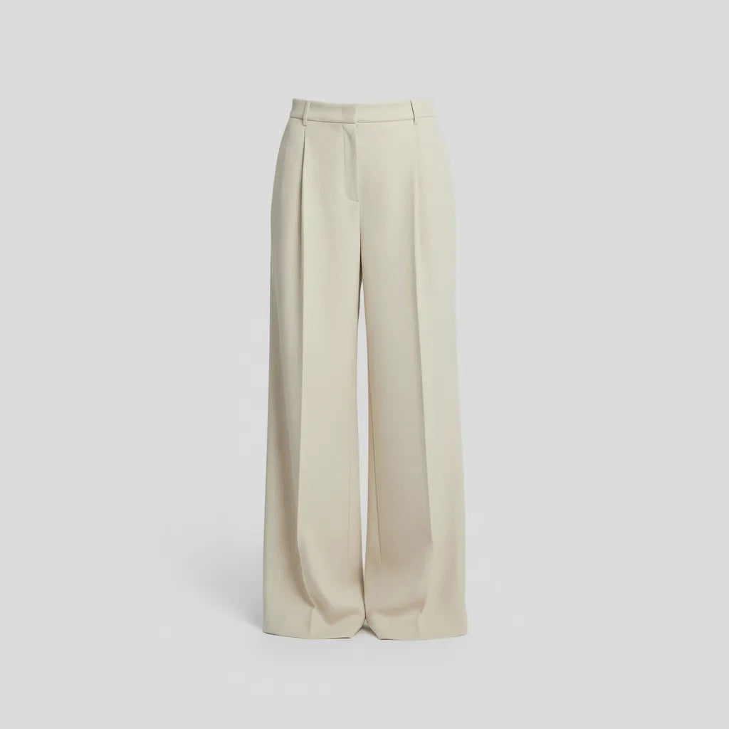PANTALONE AMPIO MMLPANNO IN TESSUTO PIQUET
