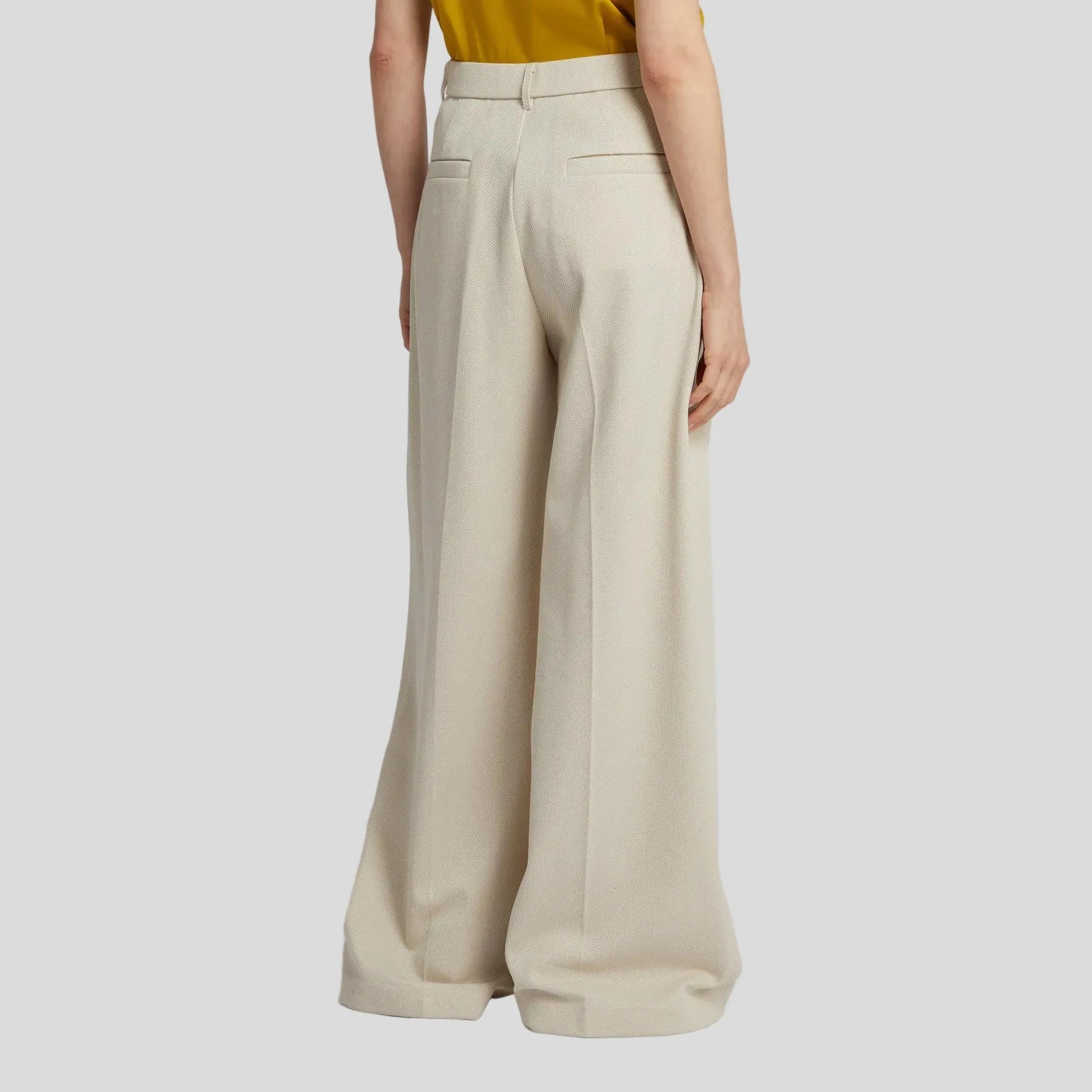PANTALONE AMPIO MMLPANNO IN TESSUTO PIQUET