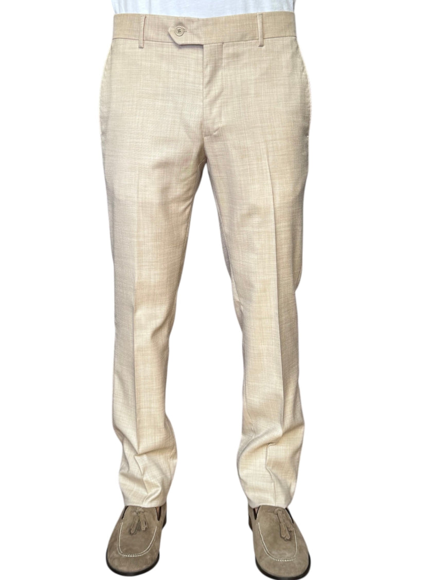 Abito con giacca monopetto in tessuto tela ELIO SANTINI