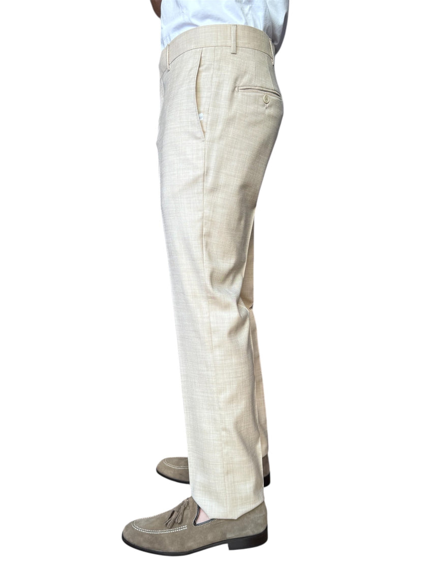 Abito con giacca monopetto in tessuto tela ELIO SANTINI