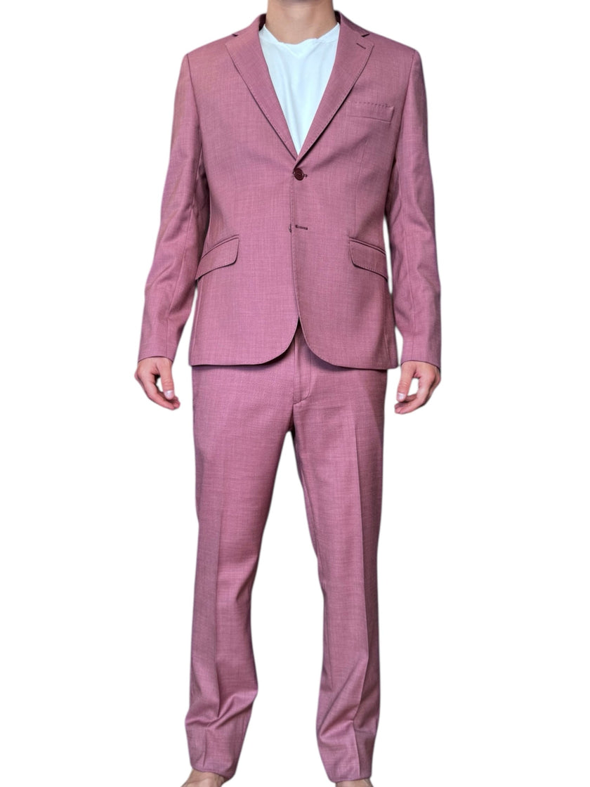 Abito con giacca monopetto in tessuto tela ELIO SANTINI