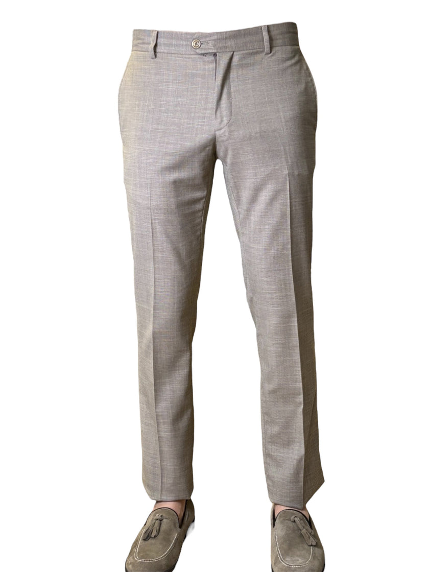 Abito con giacca monopetto in tessuto tela ELIO SANTINI