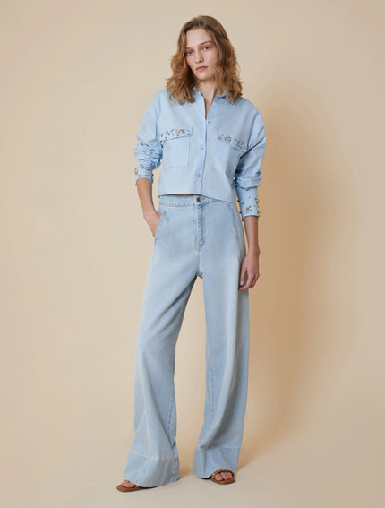 Jeans a Palazzo Wide Leg