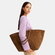 BORSA SHOPPER EMMPINETA TESSUTO VELLUTATO