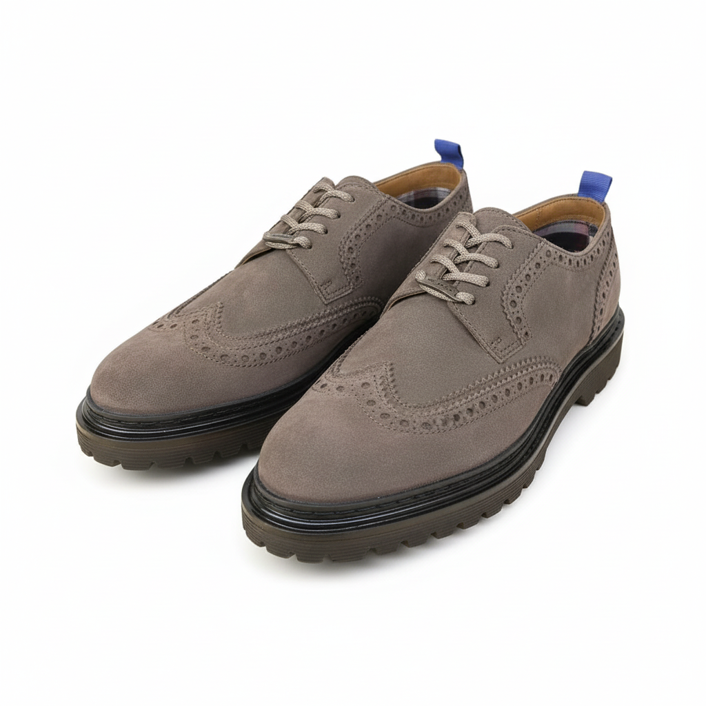 Stringata Derby in Camoscio con Rondine