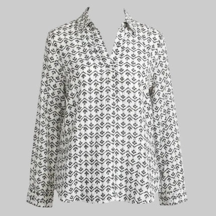 BLUSA PONTILE A FANTASIA COLLO CAMICIA