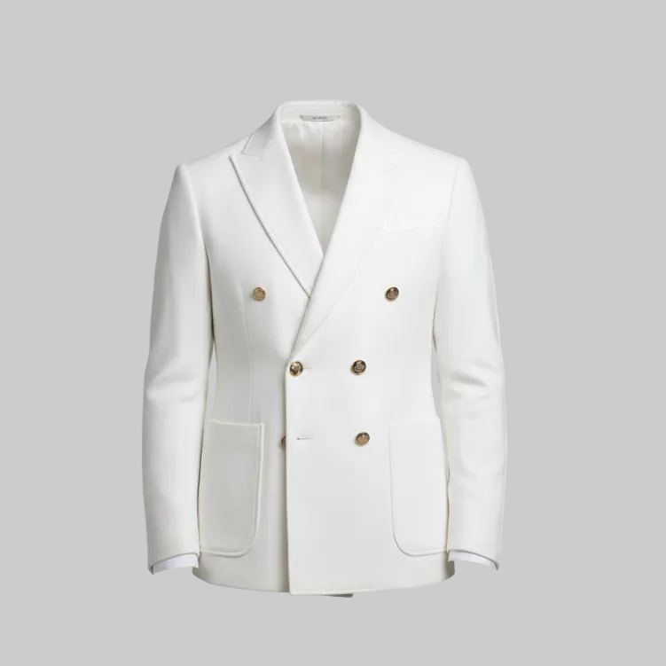 Giacca G3494E8444206 Doppio Petto Bottoni a Contrasto