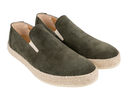 Mocassino 9000 in camoscio con fondo corda
