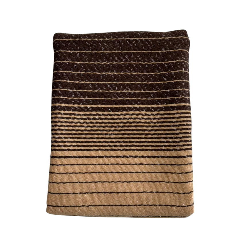 Sciarpa Donna Bicolore in Lana Leggera Rigata