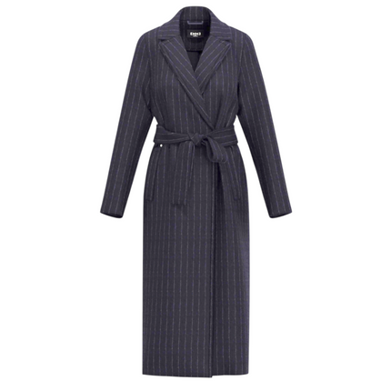 Cappotto Donna Gessato con Cintura EMME MARELLA