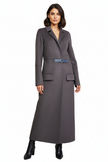 Cappotto Lungo AVENIRE con Cinturinoin Pelle