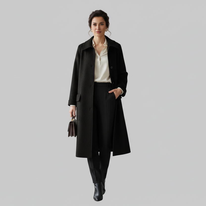 Cappotto BONSOIR Monopetto con Tasconi