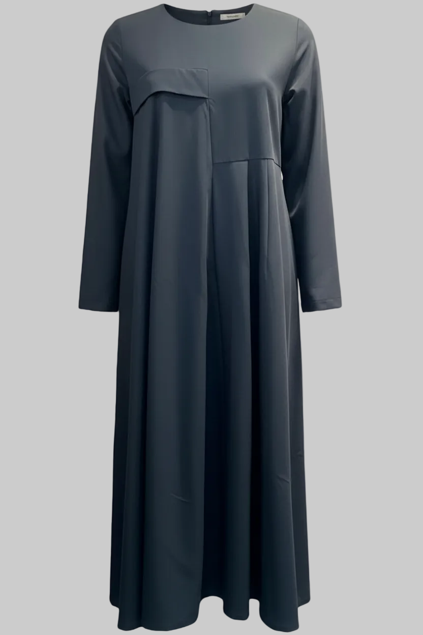 Abito 430112 Lungo con Design Asimmetrico