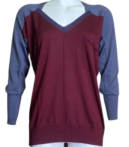 Maglia Bicolore Scollo a V