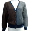 Cardigan Bicolore con Bottoni