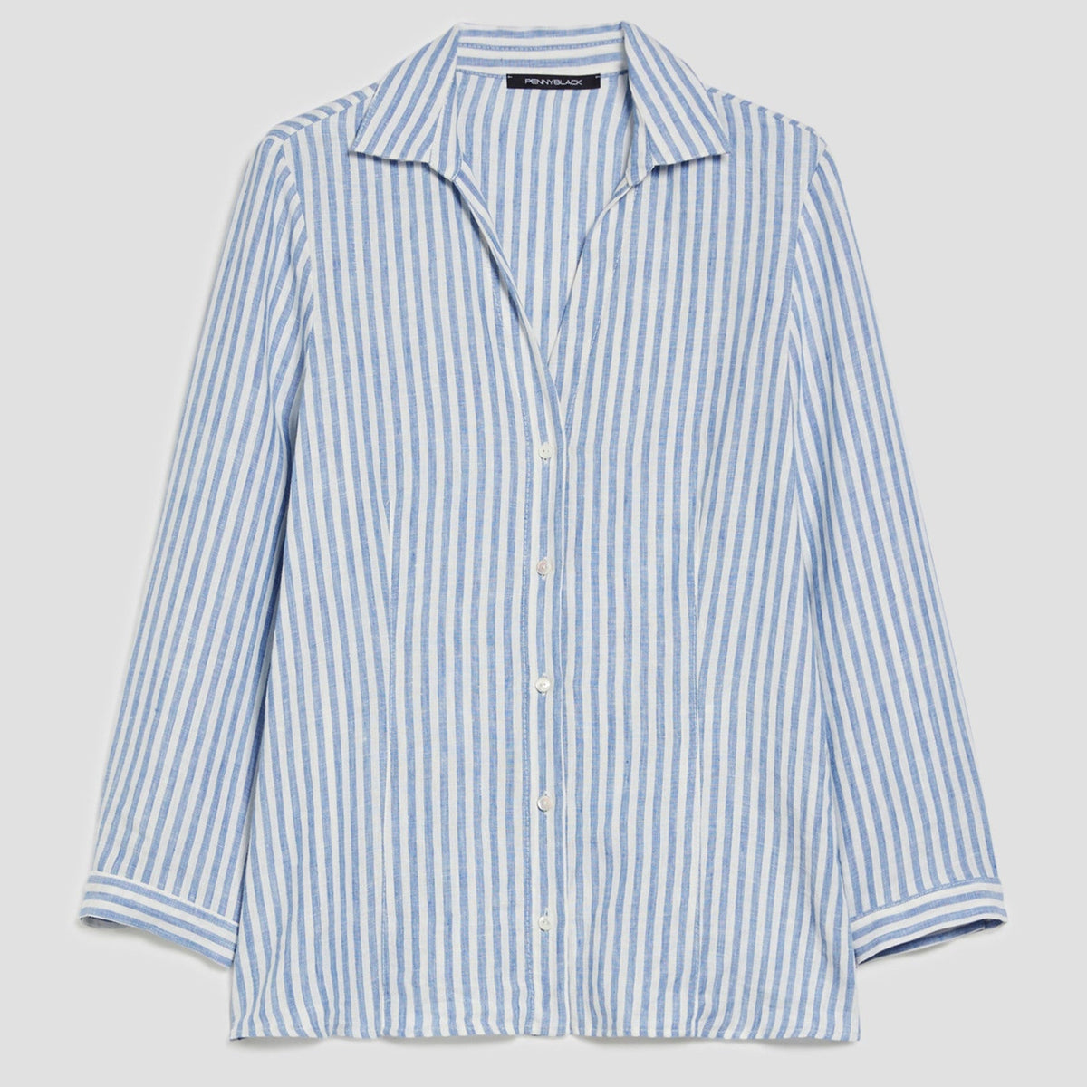 Camicia Scollo a V a Maniche Lunghe PENNYBLACK