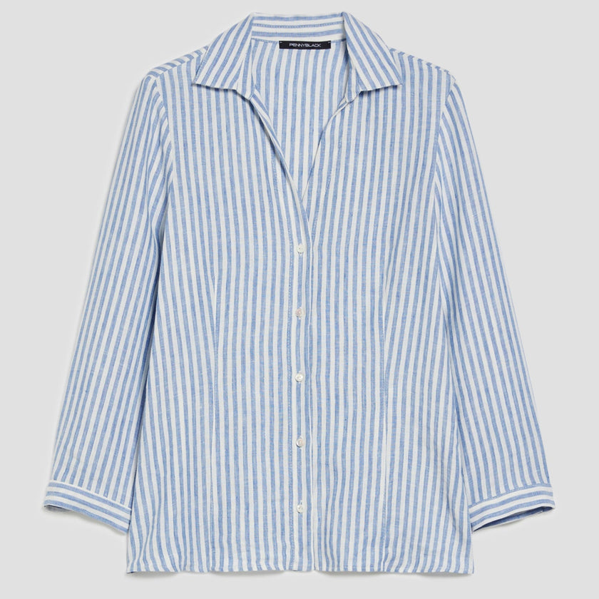 Camicia Scollo a V a Maniche Lunghe PENNYBLACK