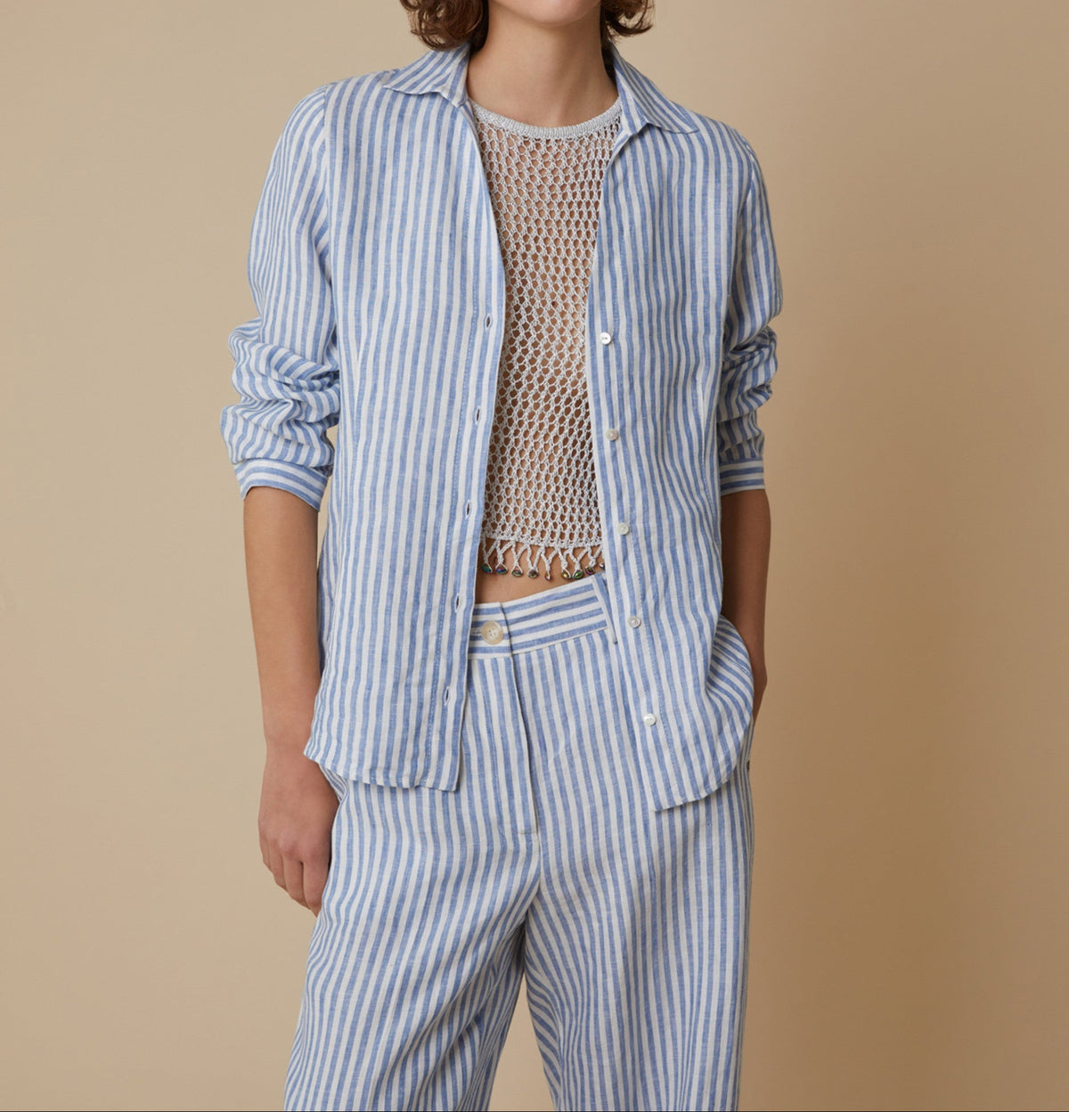 Camicia Scollo a V a Maniche Lunghe PENNYBLACK