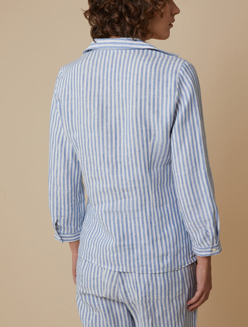 Camicia Scollo a V a Maniche Lunghe PENNYBLACK