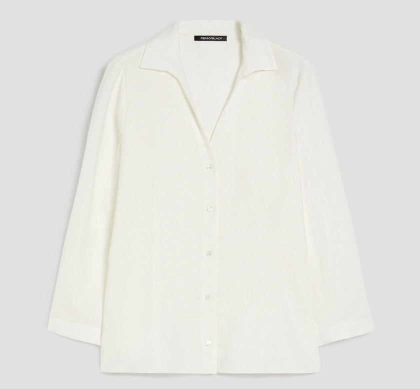 Camicia Scollo a V a Maniche Lunghe PENNYBLACK