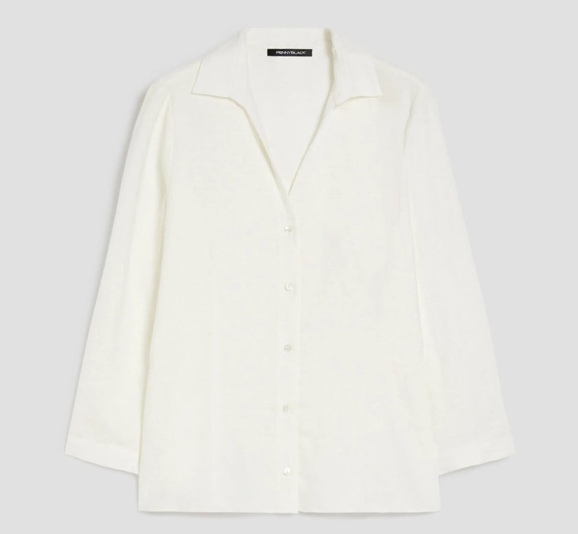 Camicia Scollo a V a Maniche Lunghe PENNYBLACK