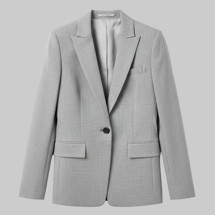 GIACCA SLOGAN TESSUTO STRETCH CON LAME