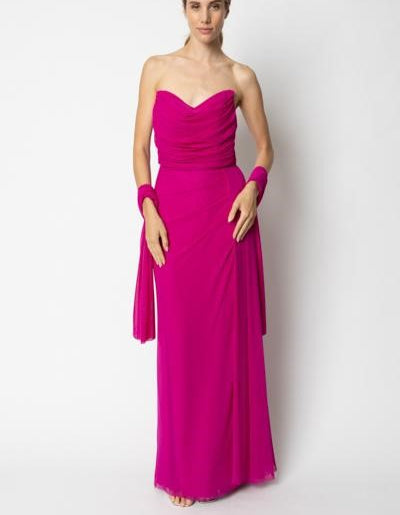 Abito SSE140 lungo con stola SOLOGIOIE