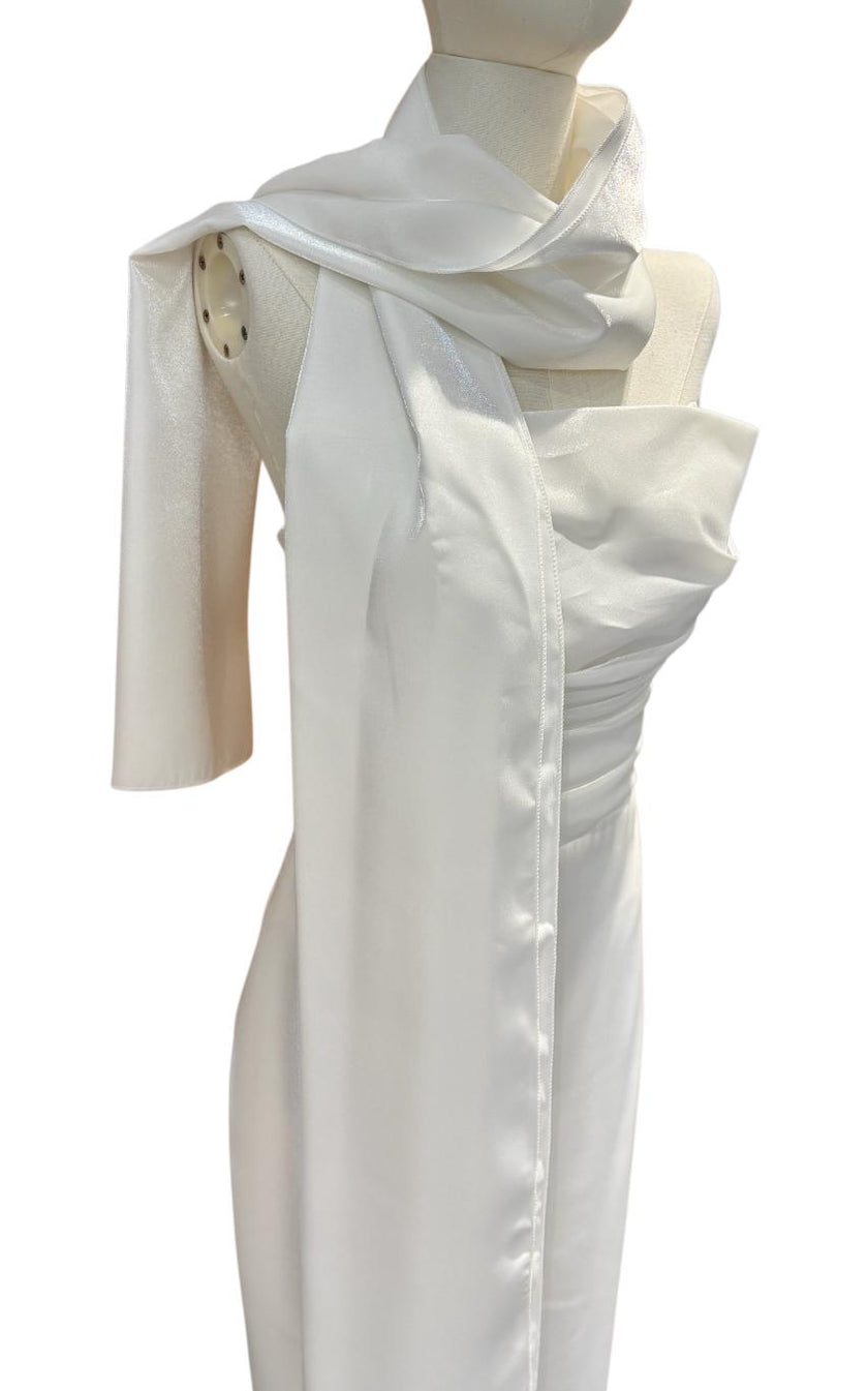 Abito Drappeggiato con Stola SOLOGIOIE