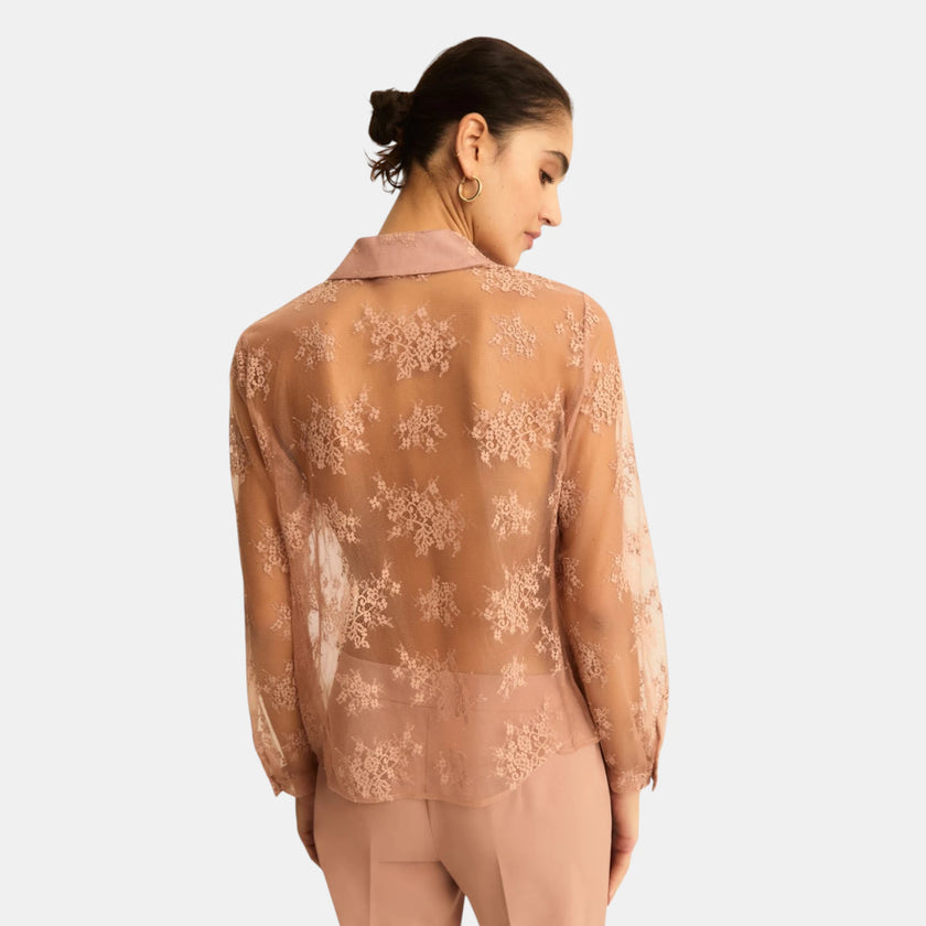 CAMICIA EMMSTRANO TRASPARENTE A FANTASIA