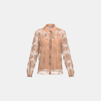 CAMICIA EMMSTRANO TRASPARENTE A FANTASIA