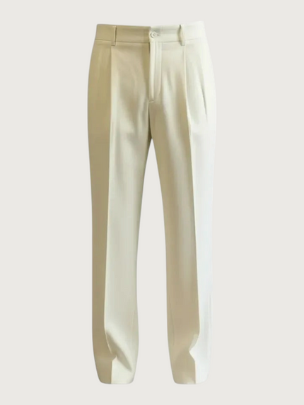 Pantalone con pences Alessandrini panna da uomo - Collezione Continuativa - Wemax.it