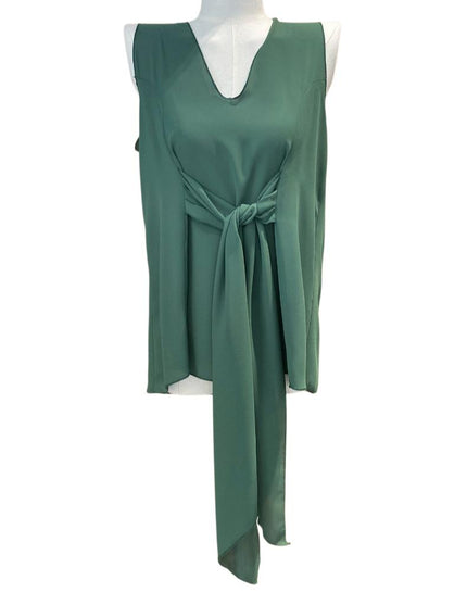 Blusa giromanica con nodo in vita MAESTA