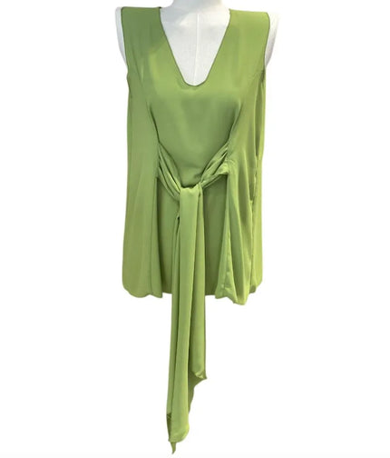 Blusa giromanica con nodo in vita MAESTA