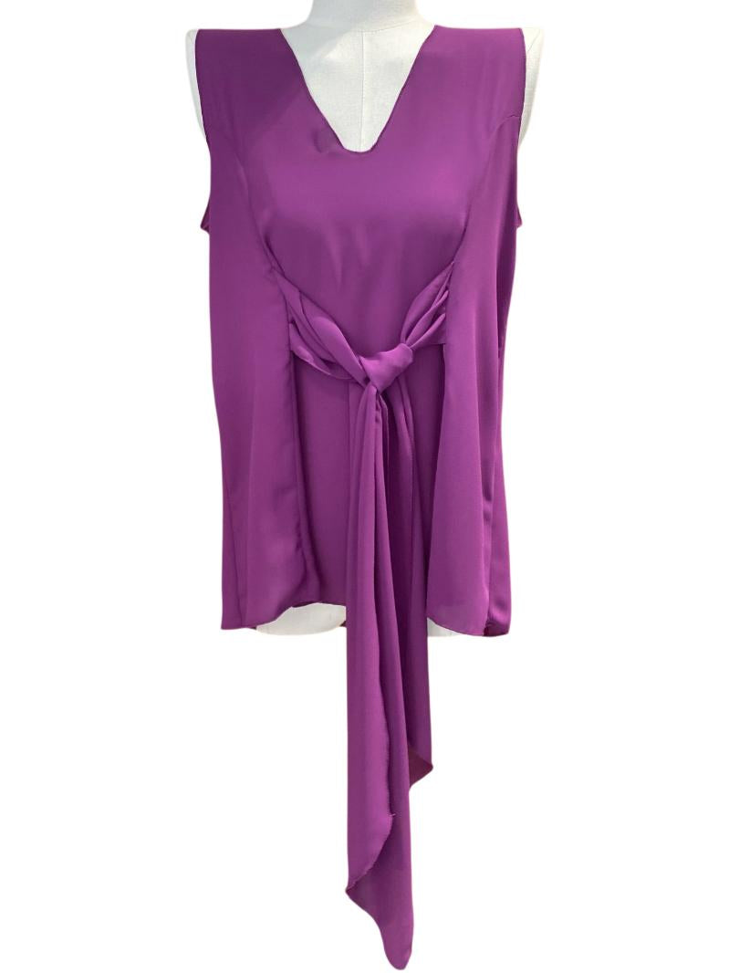 Blusa giromanica con nodo in vita MAESTA