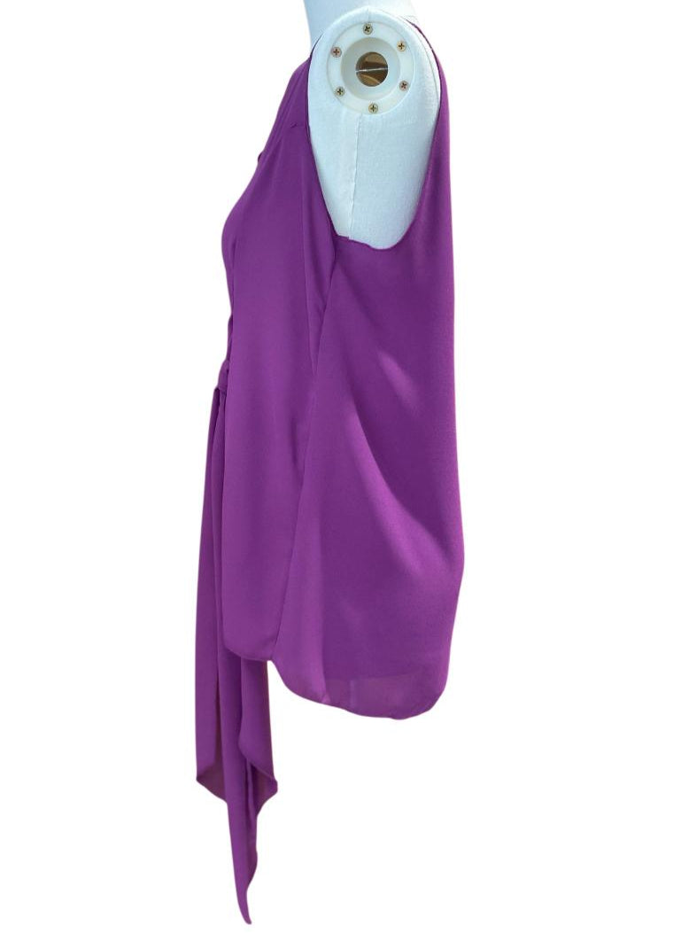 Blusa giromanica con nodo in vita MAESTA