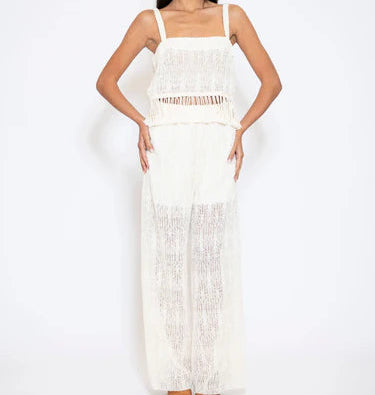 Pantalone a Palazzo con Elastico in Vita TOLERANCE