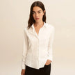 Camicia tempo basic stretch fit EMME MARELLA — dettaglio tessuto | WEMAX
