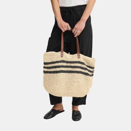 BORSA SHOPPER IATILDE BA MANICO IN PELLE