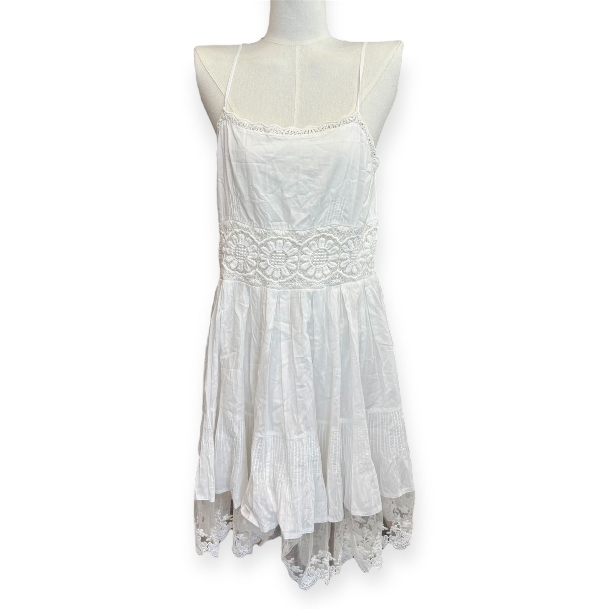 Abito corto con bretelle e ricami floreali TWINSET ACTITUDE