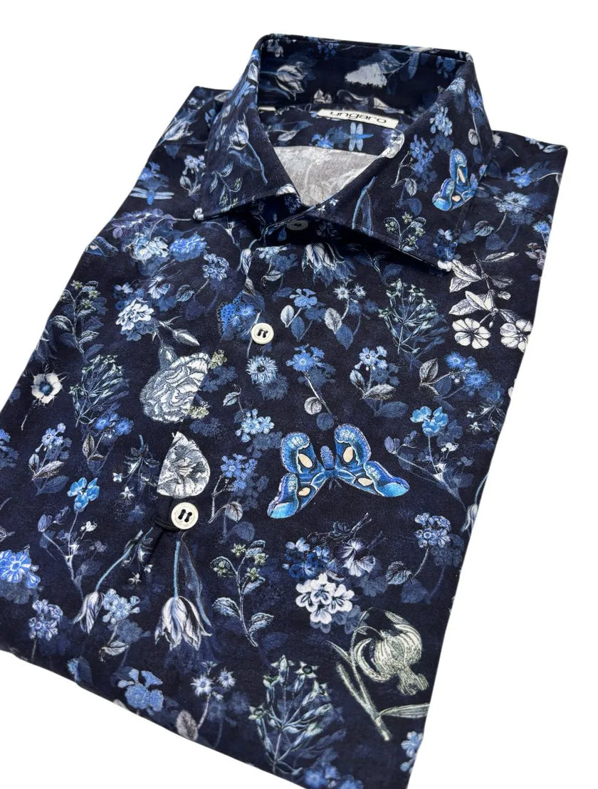 Camicia U390 con fantasia UNGARO